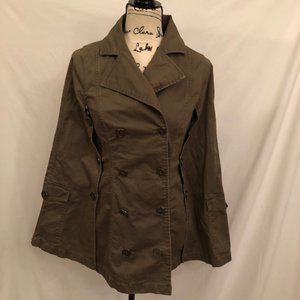 Bebe Addiction Trench Cape - Khaki - SM